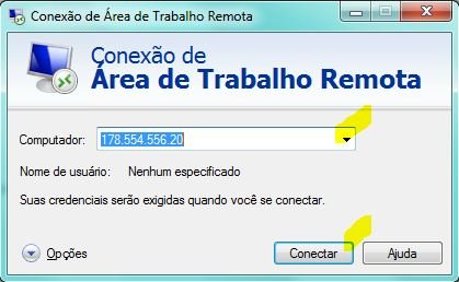 conexão de área de trabalho remota