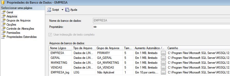 filegroups em sql server