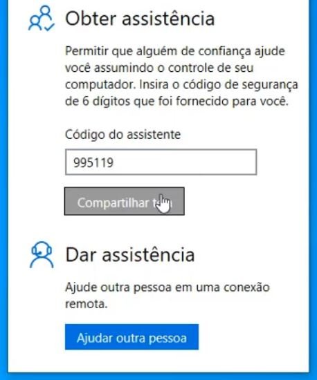 obter assistência windows 10