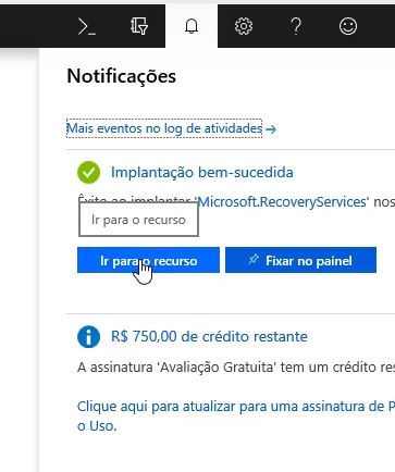 notificações azure