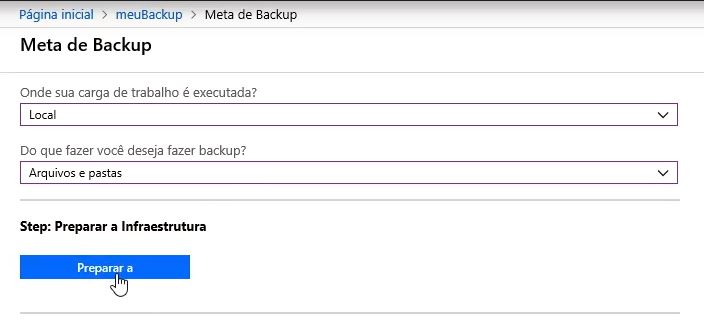 meta de backup azure