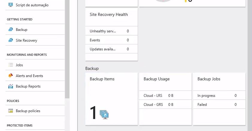 restaurar backup azure windows server