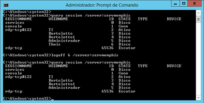 logout windows server