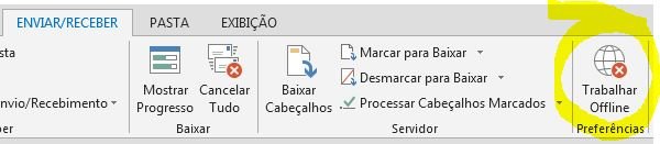 trabalhar offline