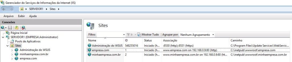 serviços de informação de internet iss