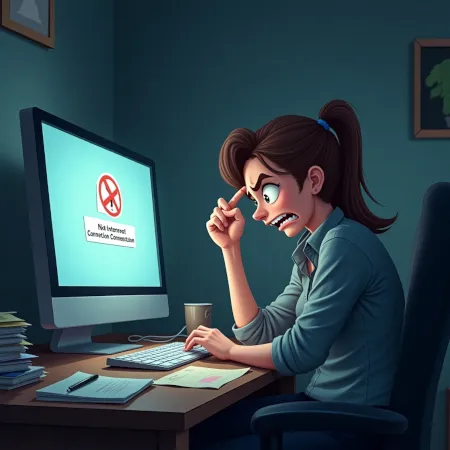 não consigo acessar a internet