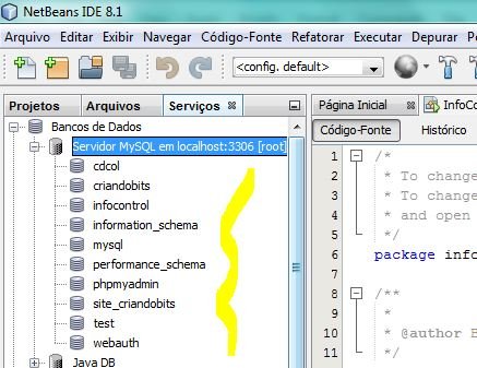 netbeans e mysql