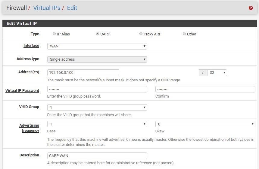 virtual ips pfsense