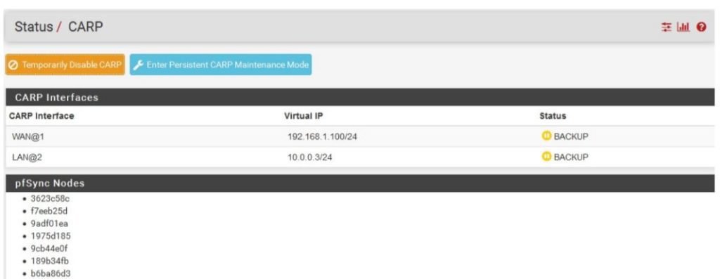 carp pfsense