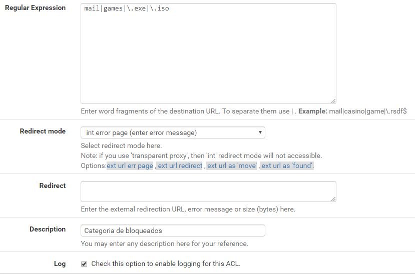 regular expression pfsense