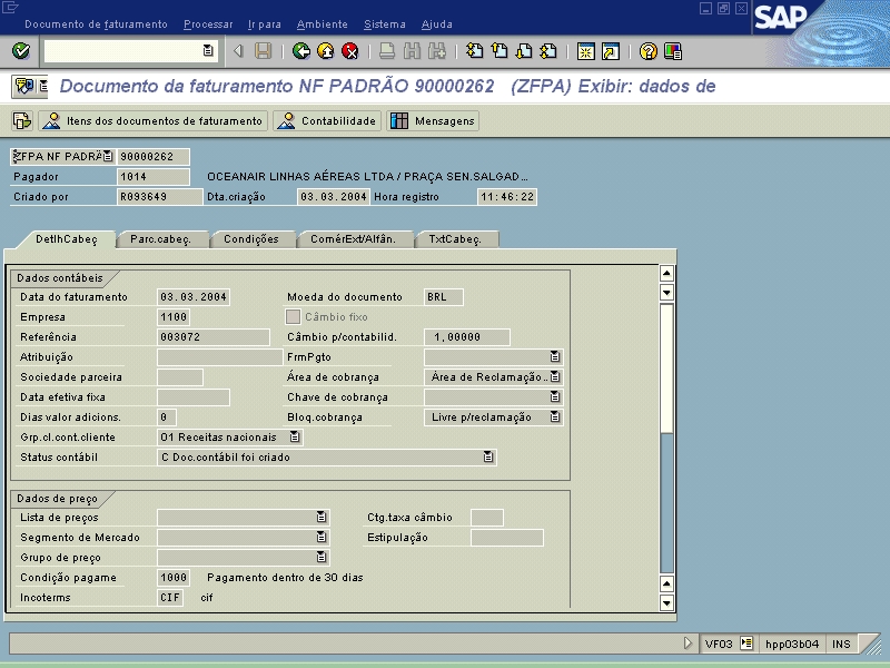 interface do SAP