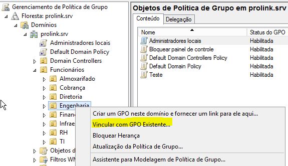 objetos de políticas de grupo