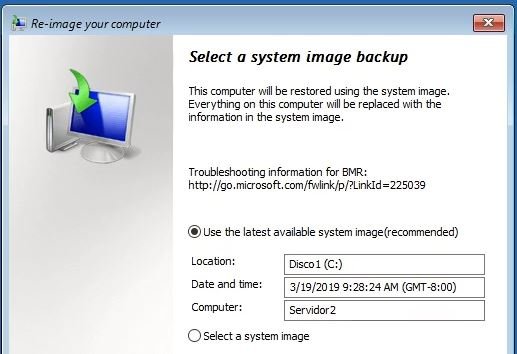 restore windows server
