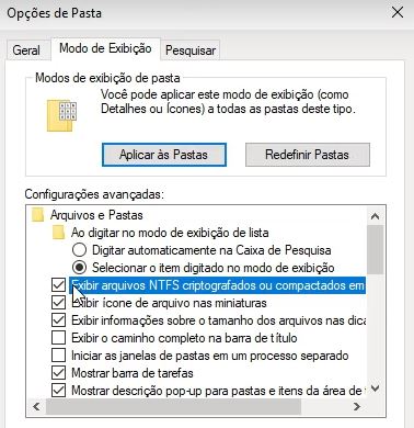 exibir arquivos ntfs