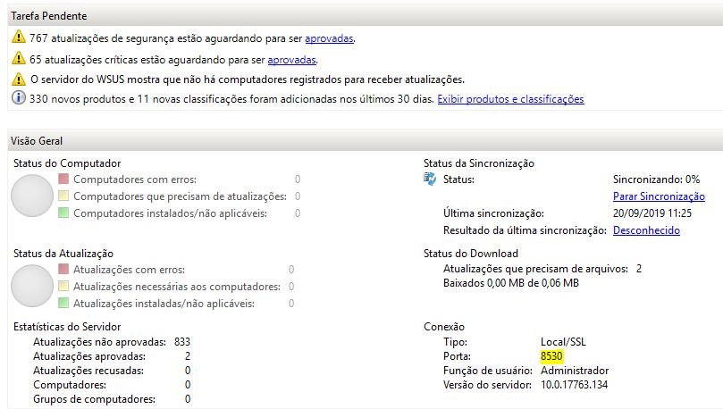 tarefas pendentes do windows server