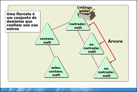 florestas do windows server