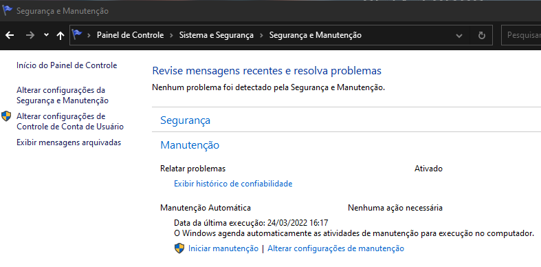 manutenção do windows