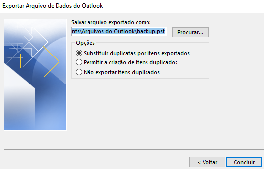 backup pst outlook