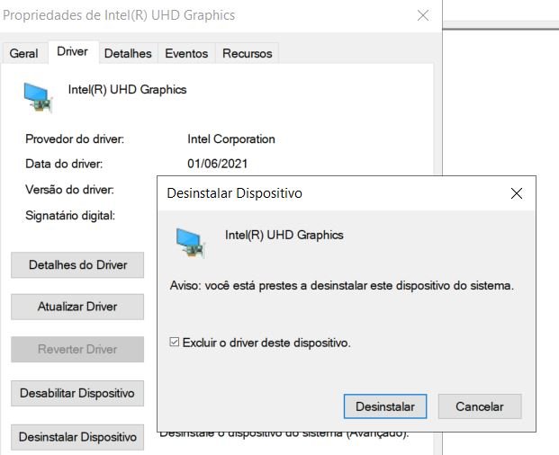 desinstalar drive video windows