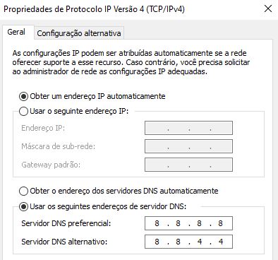 protocolo ipv4 windows dns