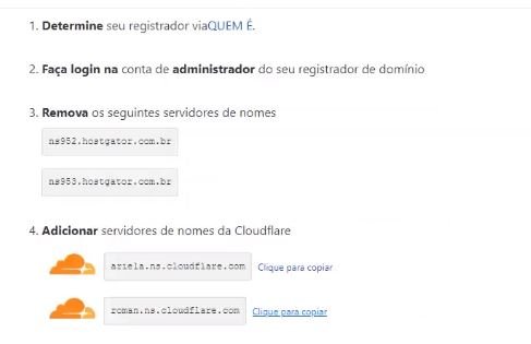 configurar conta na cloudflare