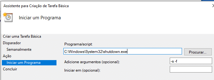 agendador de tarefas do Windows