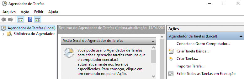 agendador de tarefas do Windows