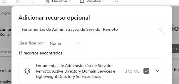 instalação do rsat active directory