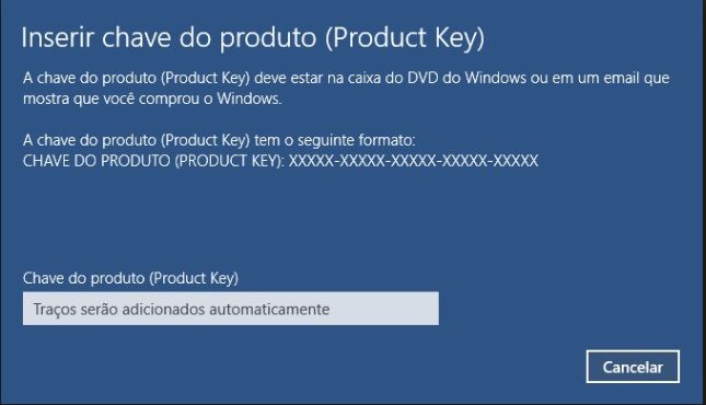 como descobrir a chave de ativação do windows