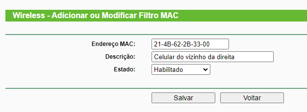 bloqueio mac wifi