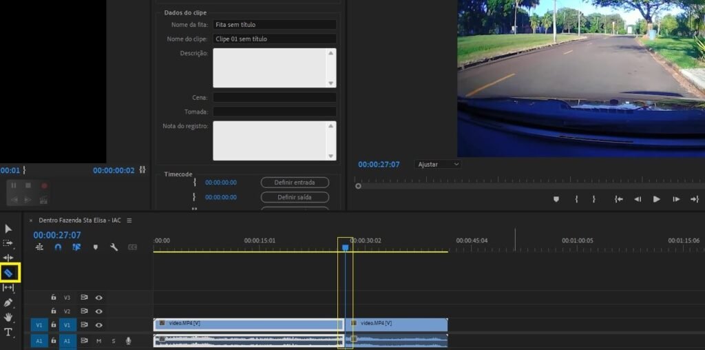 adobe premiere fatiar video