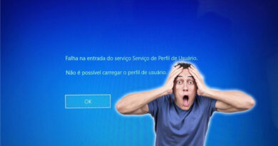 falha de perfil do windows