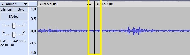 audacity corte áudio