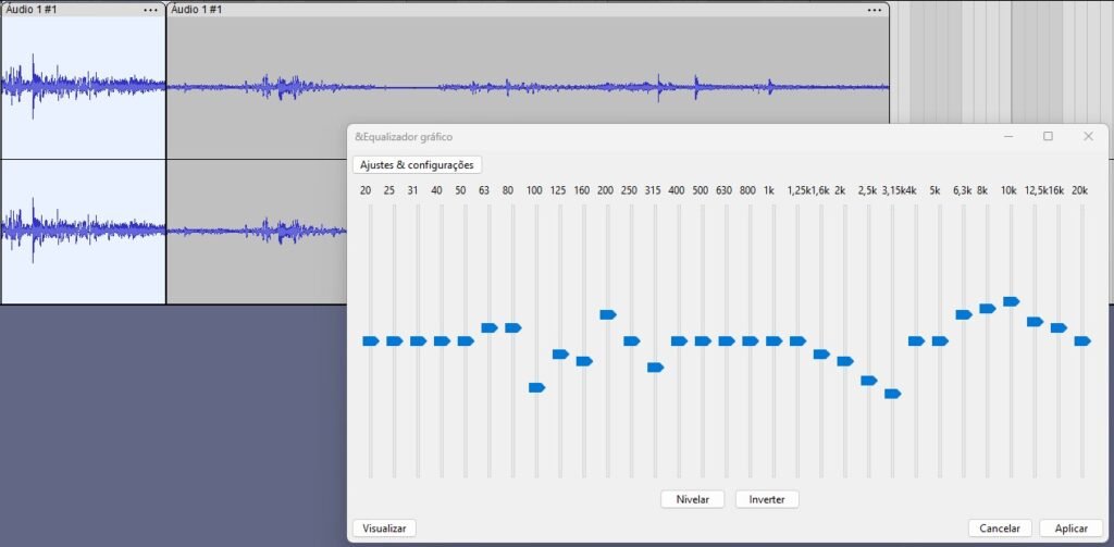 audacity equalizador gráfico