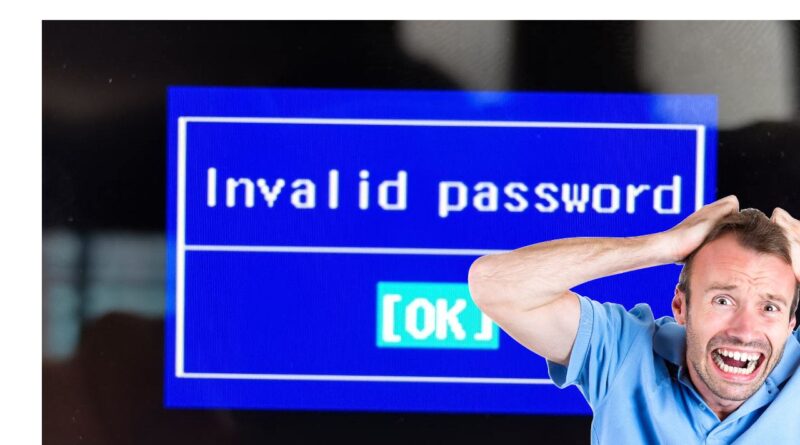 password bios invalid