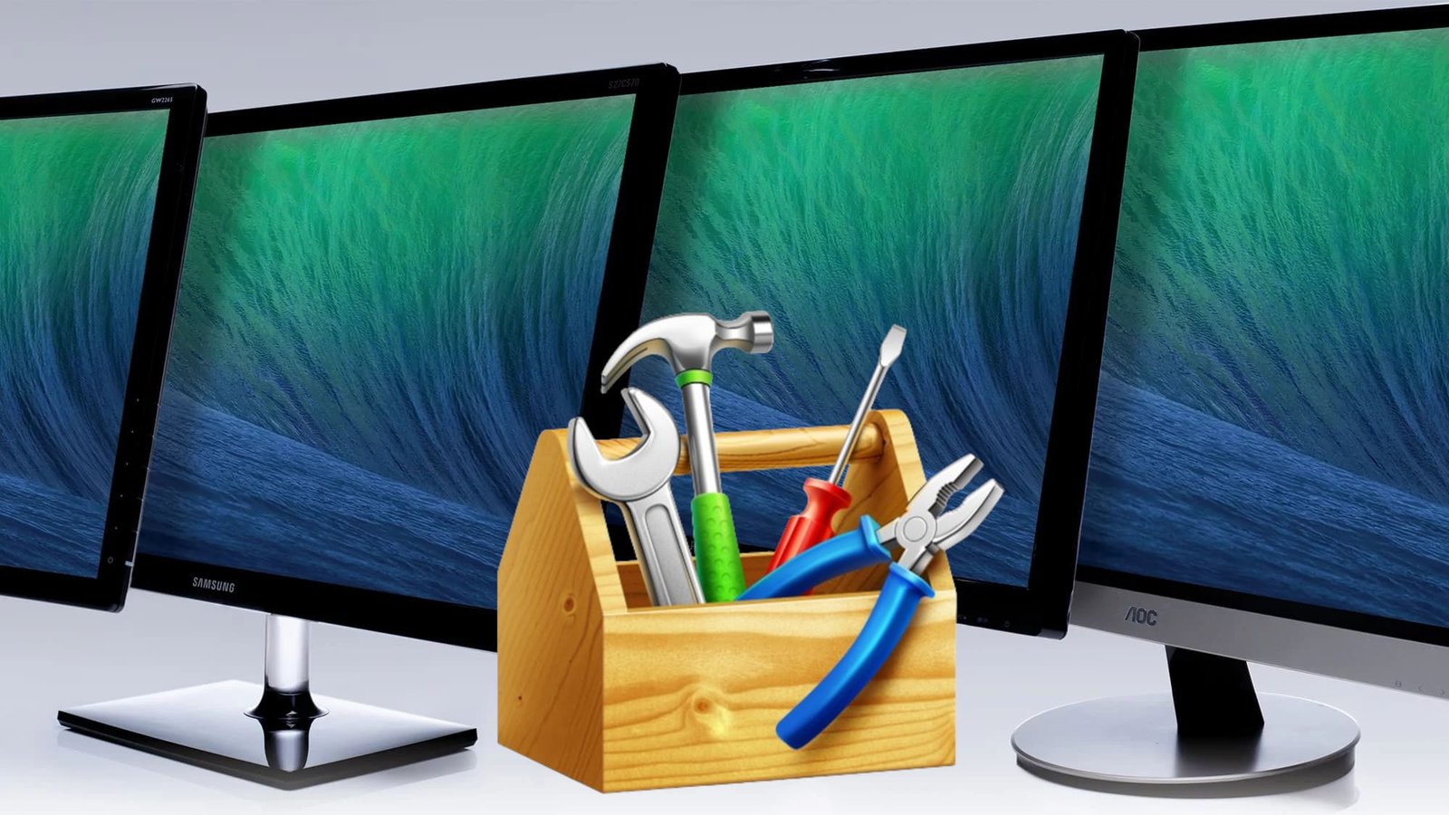 como corrigir problemas com monitores