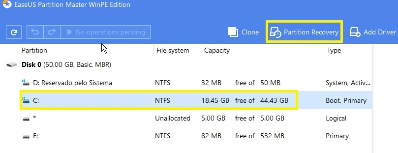 hirens boot easeus partition master recovery