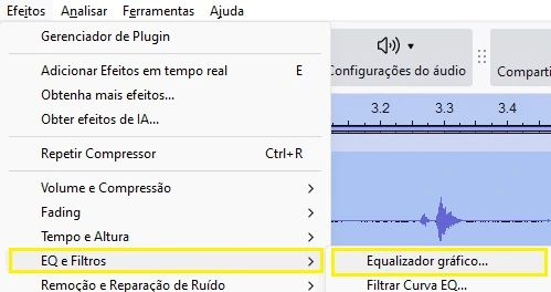 audacity equalizador