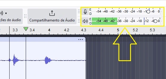 audacity nivel audio