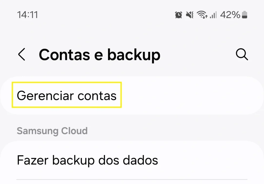 smartphone contas e backups