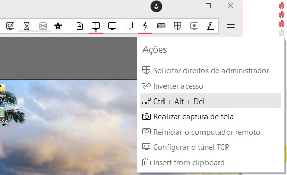 forçar reinicialização do pc pelo anydesk