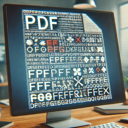 arquivo pdf com caracteres estranhos