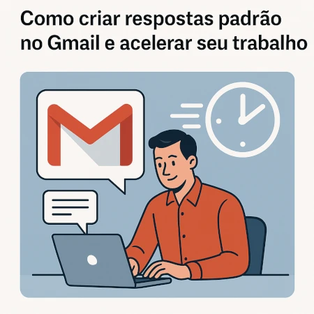como criar mensagem padrão no gmail