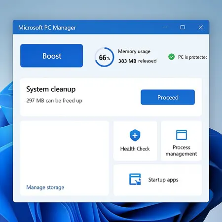 Microsoft PC Manager o software gratuito para otimizar o Windows