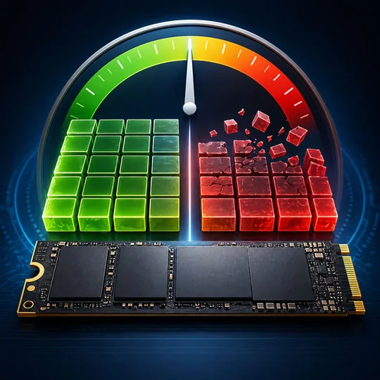 espaço deixar livre no SSD para não perder desempenho