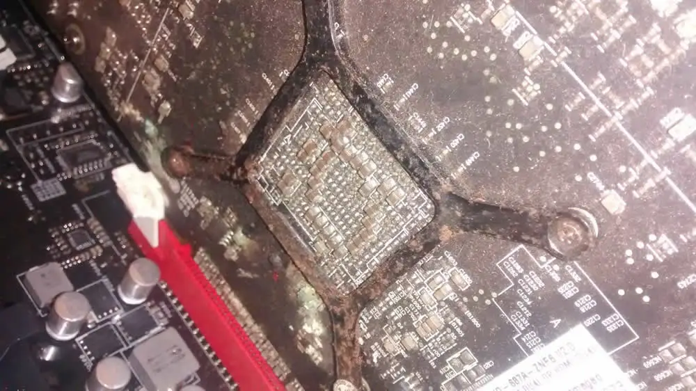 oxidação placa-mãe