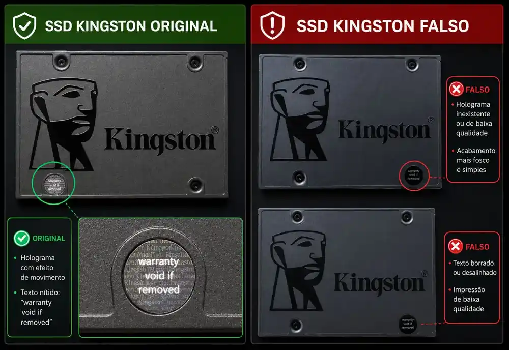 ssd falso ssd verdadeiro