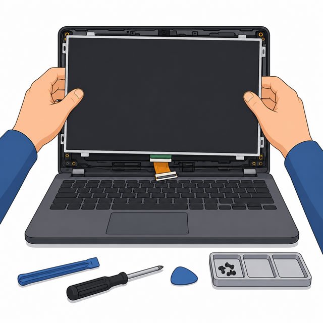Como Trocar a Tela de Notebook com Segurança e Evitar Danos