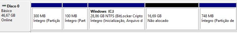 gerenciamento de disco windows