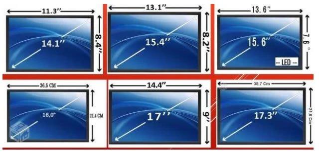 telas de notebooks